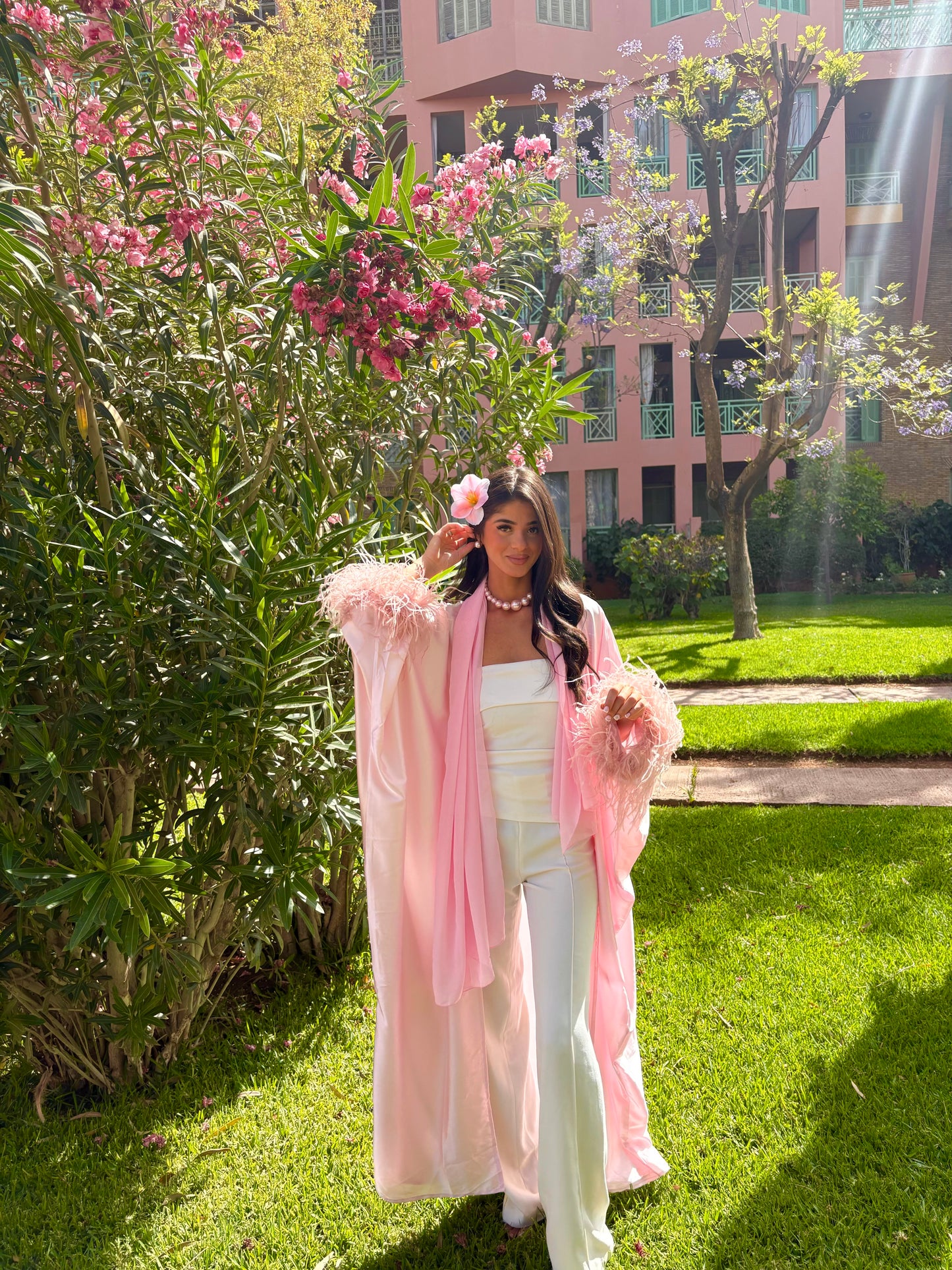 Abaya baby pink
